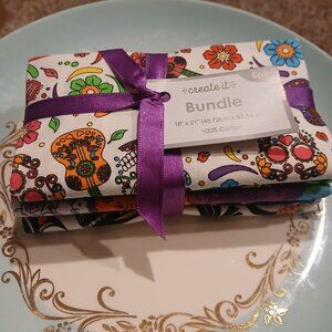 Fabric Fat Quarter bundle - Dia de los Muertos